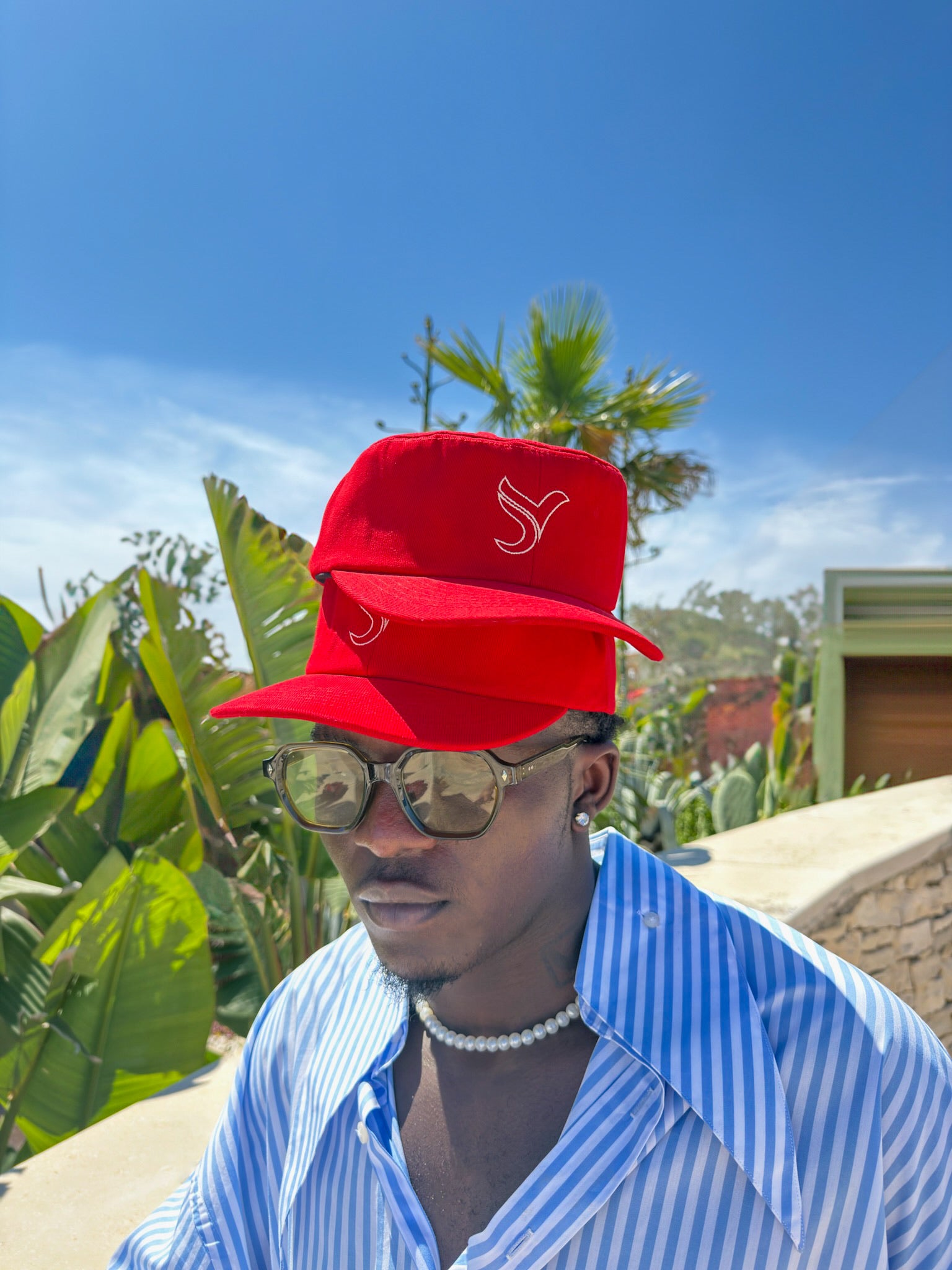 Cappello flat rosso