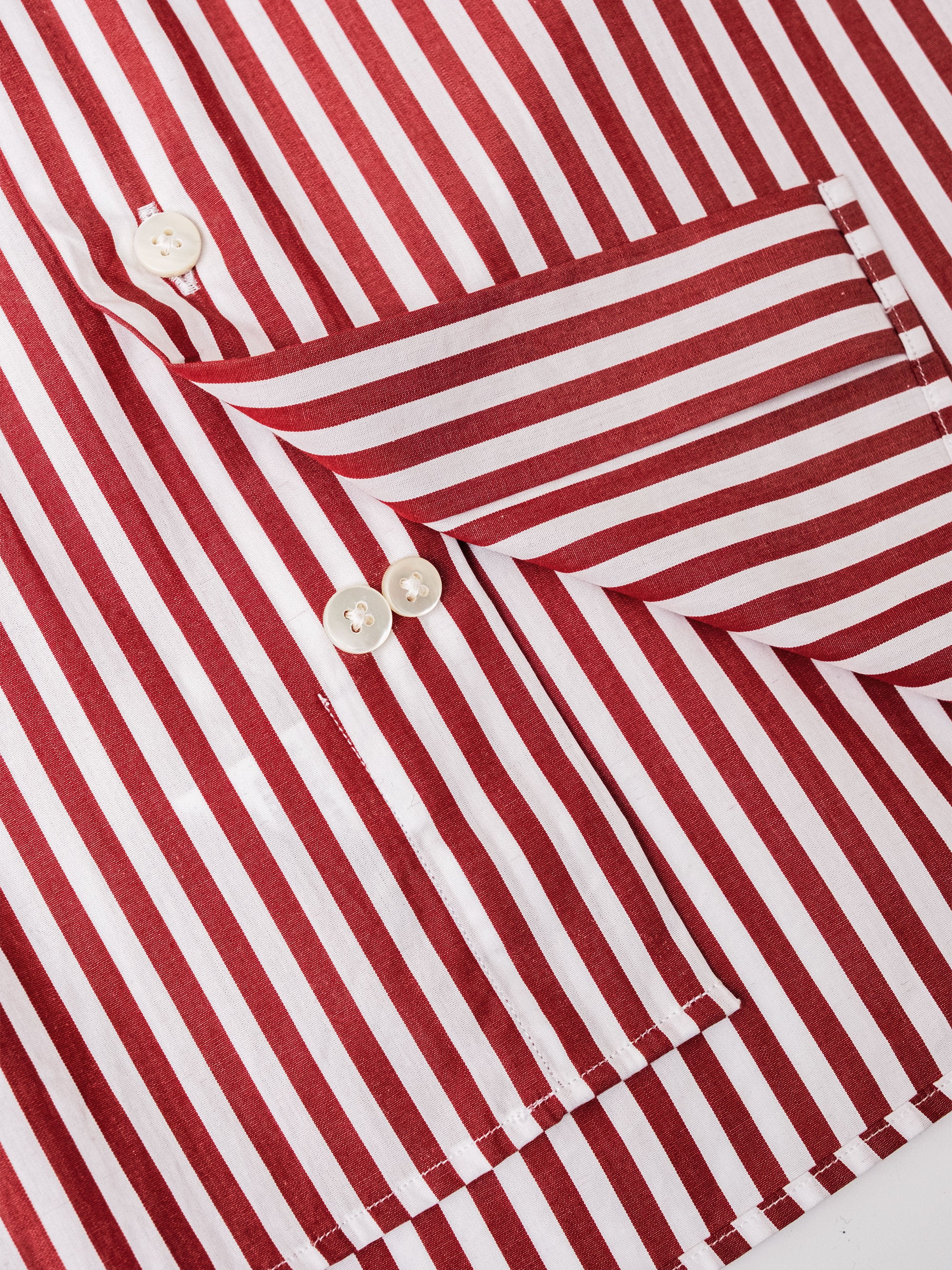 Camicia long collar rossa